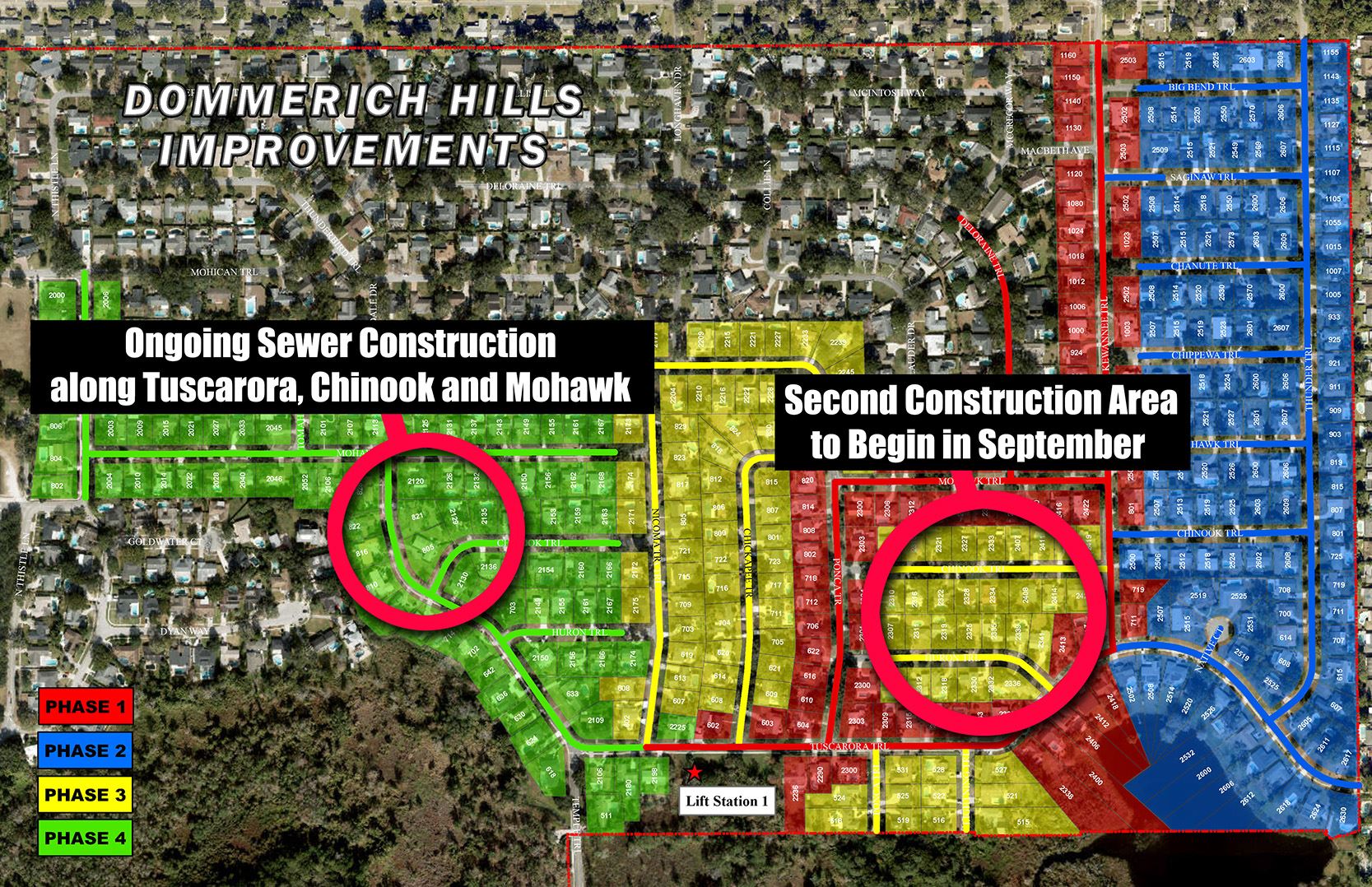Dommerich Hills small map